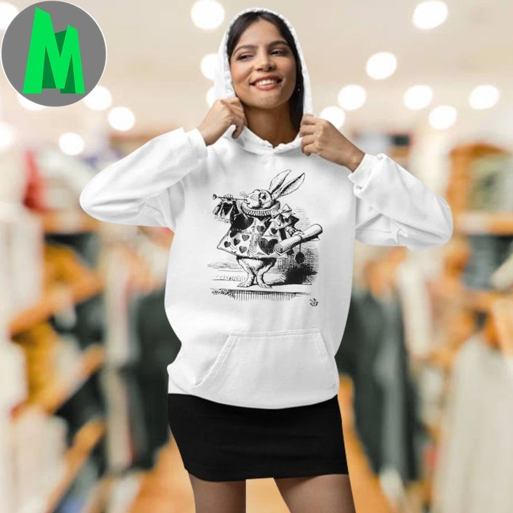 Alice in Wonderland Retro White Rabbit Costume Small Shirt