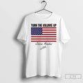 Premium Zohran Mamdani Turn The Volume Up American Flag Signature T Shirts
