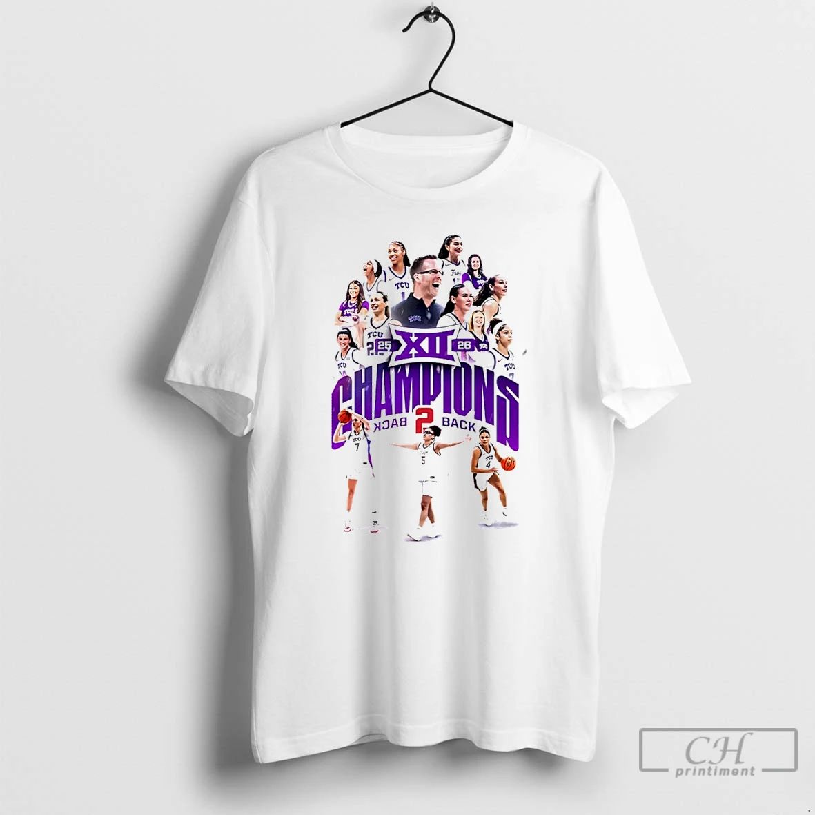 Classic Tcu Horned Frogs Womens Basketball Big 12 Conference Champions 2026 Graphic T Shirts Sweater