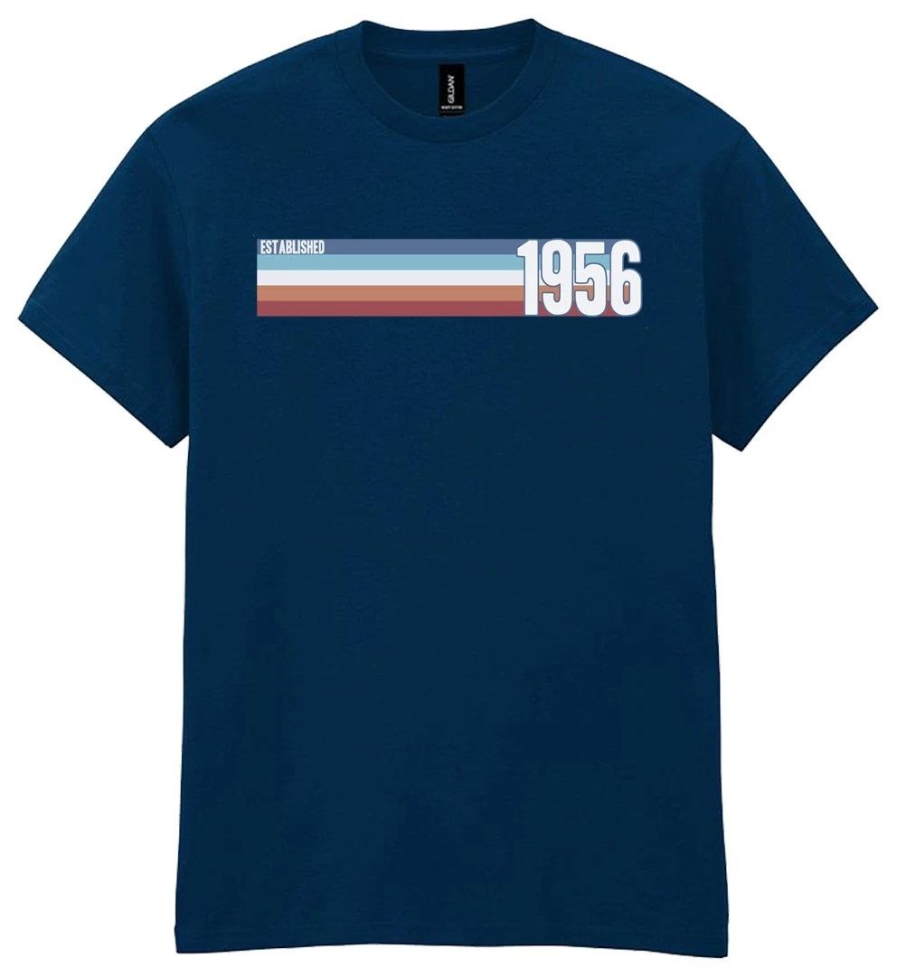 Personalised 70th Birthday T Shirt 1956 Men Vintage Turning 70 Custom Gift Him