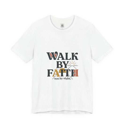 Walk By Faith tee | Faith Streetwear, washed vintage bold type