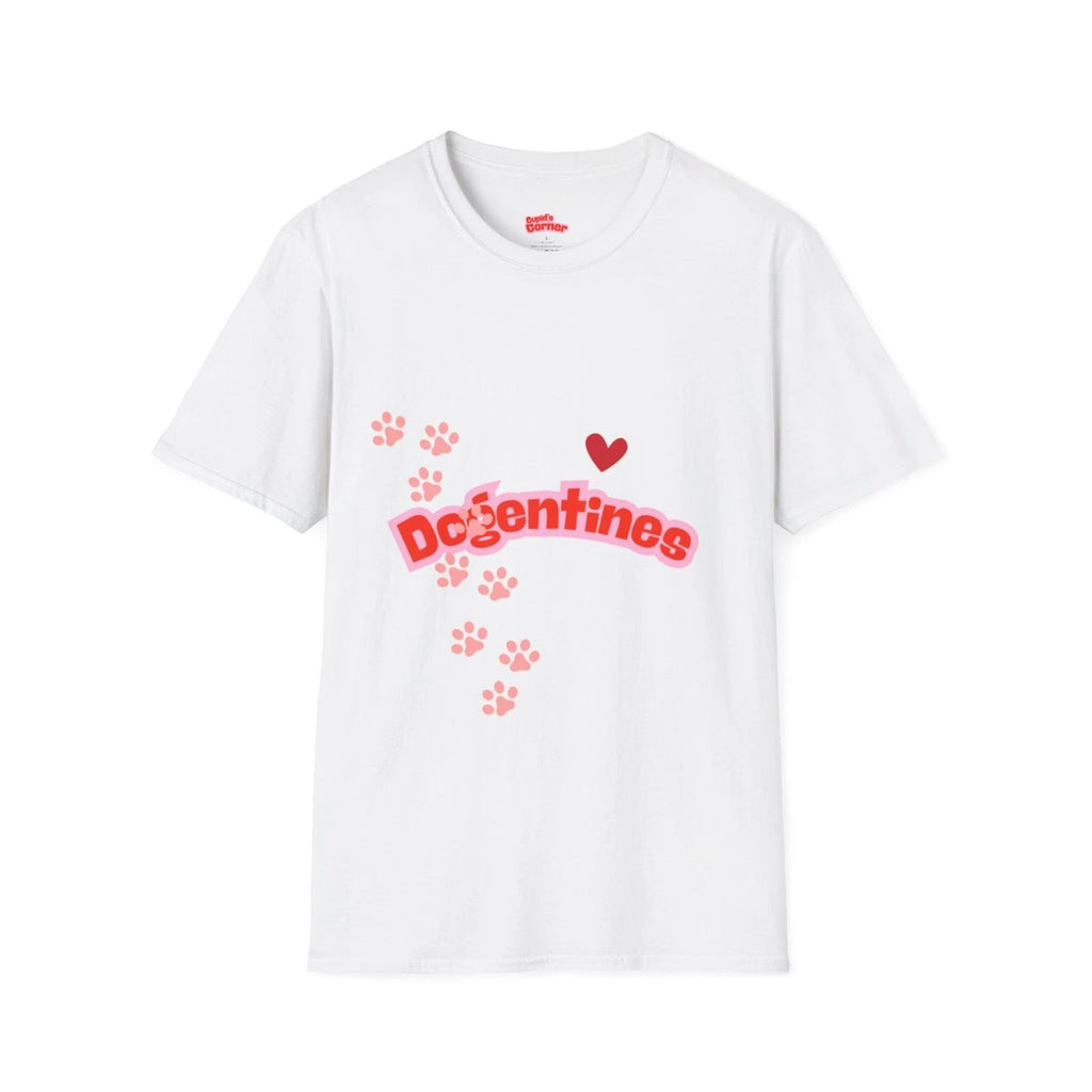 Dogentines Unisex Tee Shirt, Valentine's Day Dog Tee, Softstyle T-Shirt for Dog