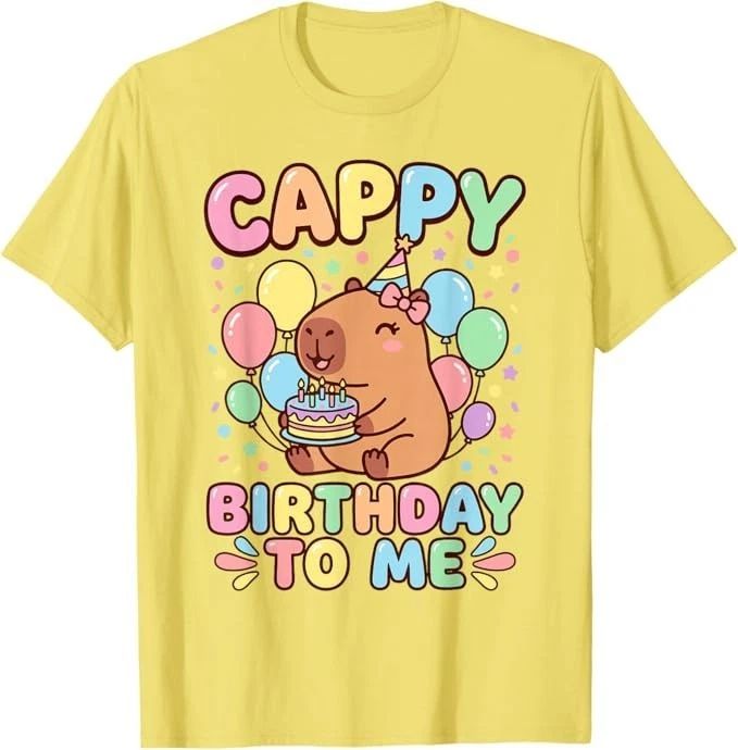 Cappy Birthday Capybara Birthday to Me T-Shirt