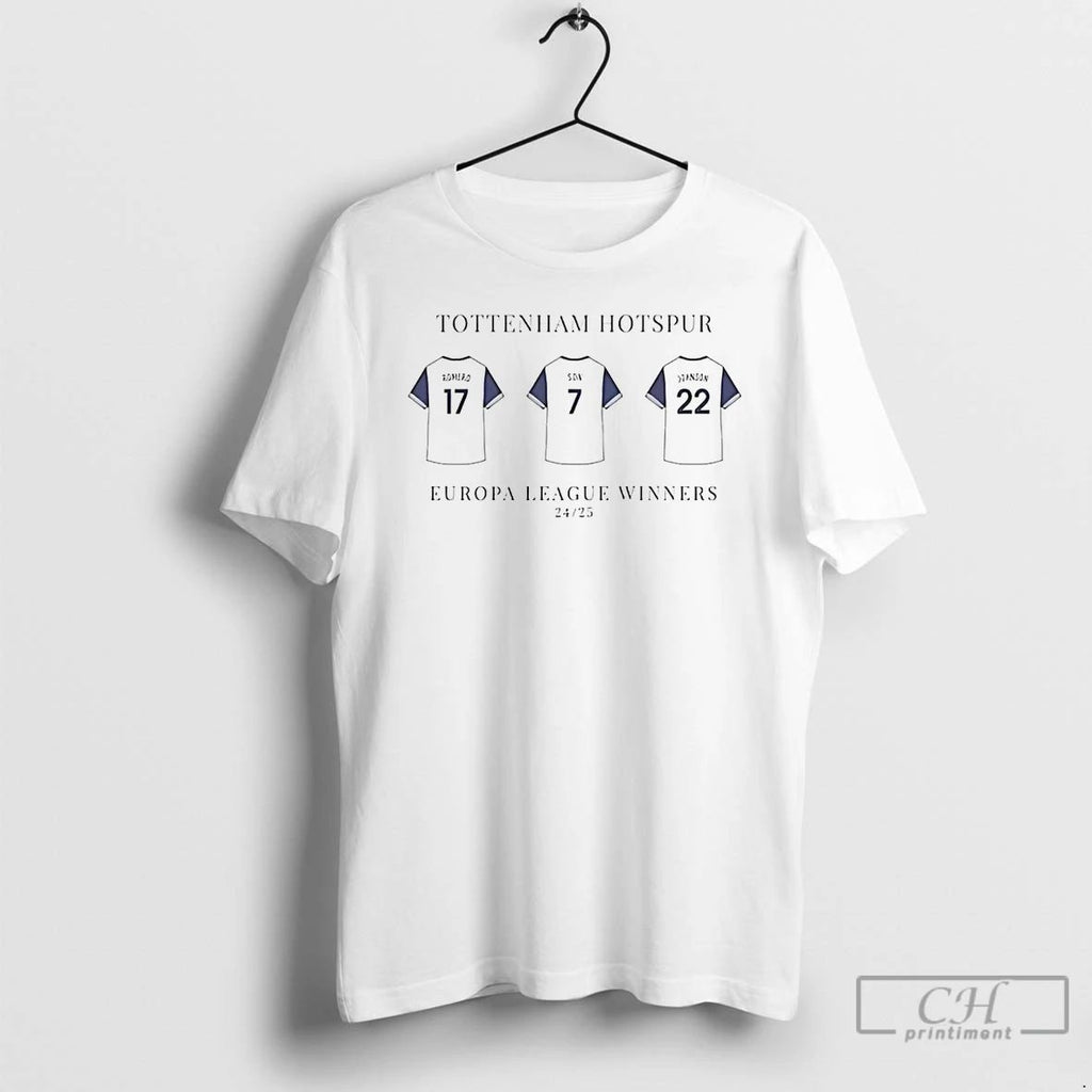 Classic Tottenham Hotspur Europa League Winners T Shirts