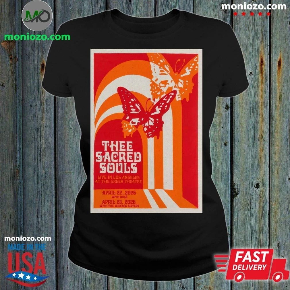 Original Thee Sacred Souls Tour April 22-23, 2026 Los Angeles, CA Poster Shirt