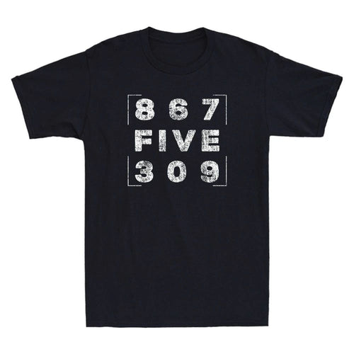 8675309 Eighties Nostalgic Funny 80's Quote Vintage Men's Short Sleeve T-Shirt