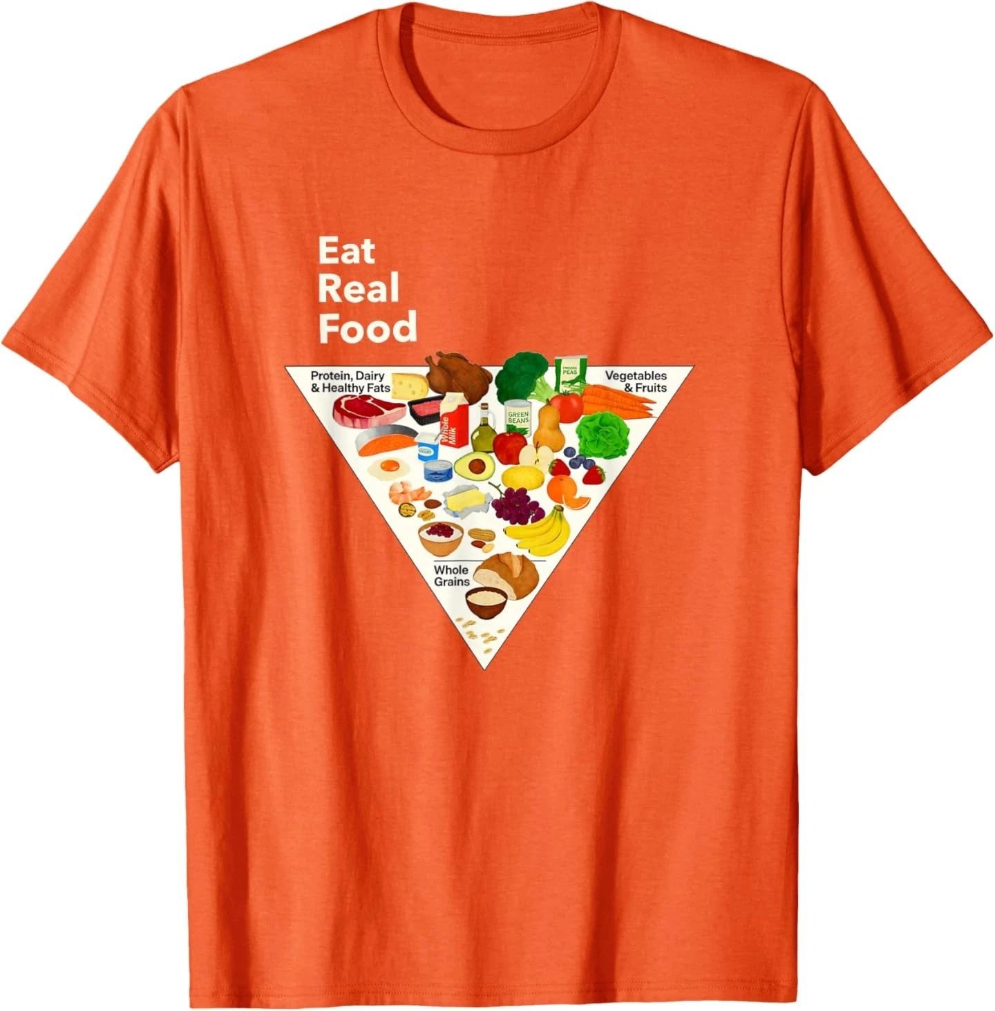 Eat Real Food New Food Pyramid 2026 T-Shirt
