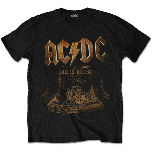 AC/DC Hells Bells Angus Young Brian Johnson Official Men's T-Shirt Men's