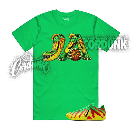 Ja 3 Explorer Green Spark Black University Red Dynamic Yellow T Shirt Match JA