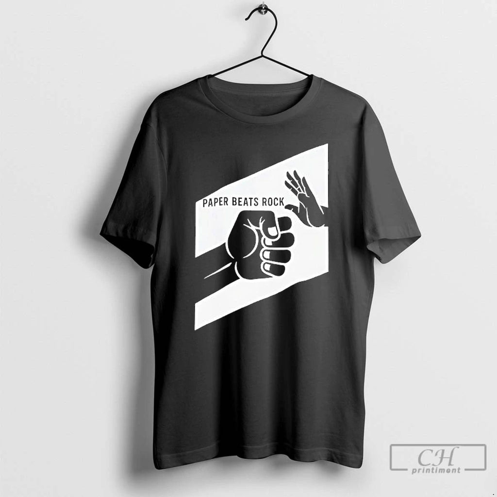 Premium Paper Beats Rock Gamer Geek Humor T Shirts