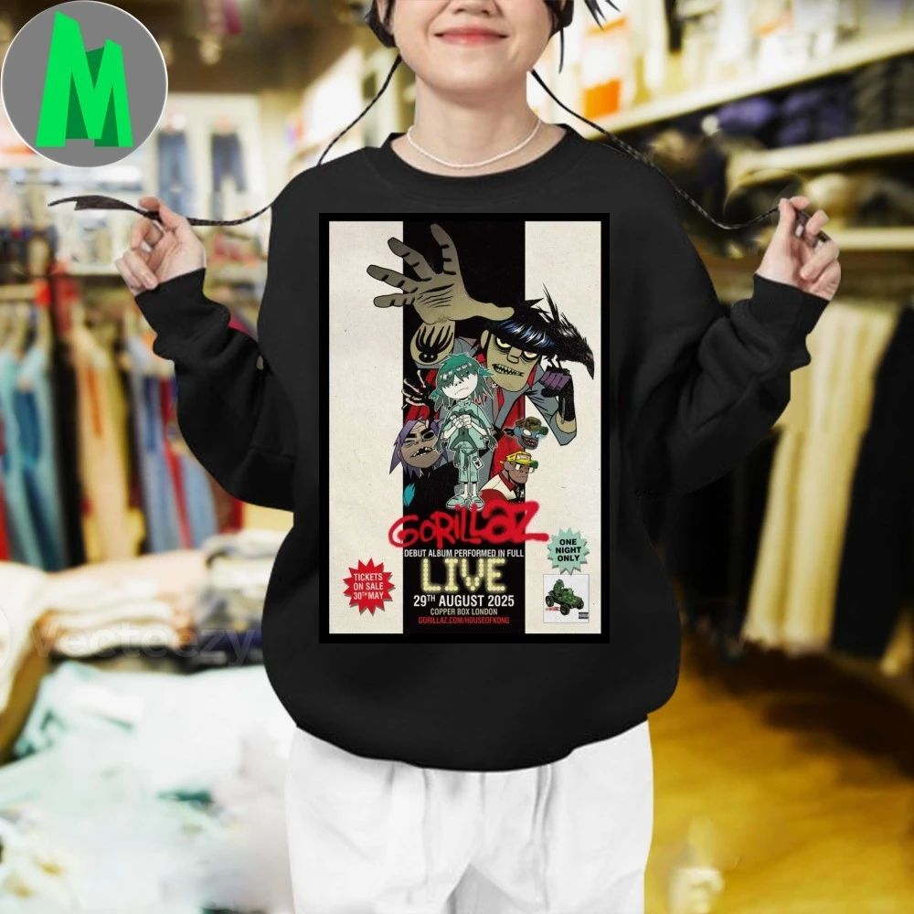 London, UK 2025 Gorillaz Poster Shirt