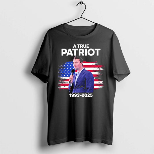 Charlie Kirk 1993 2025 A True Patriot America Flag Tshirts Sweater