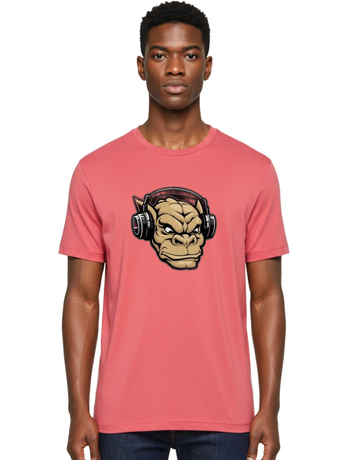 Goblin-Headphones-1 Mens Graphic Tee, 100% Cotton, Casual Summer Wear