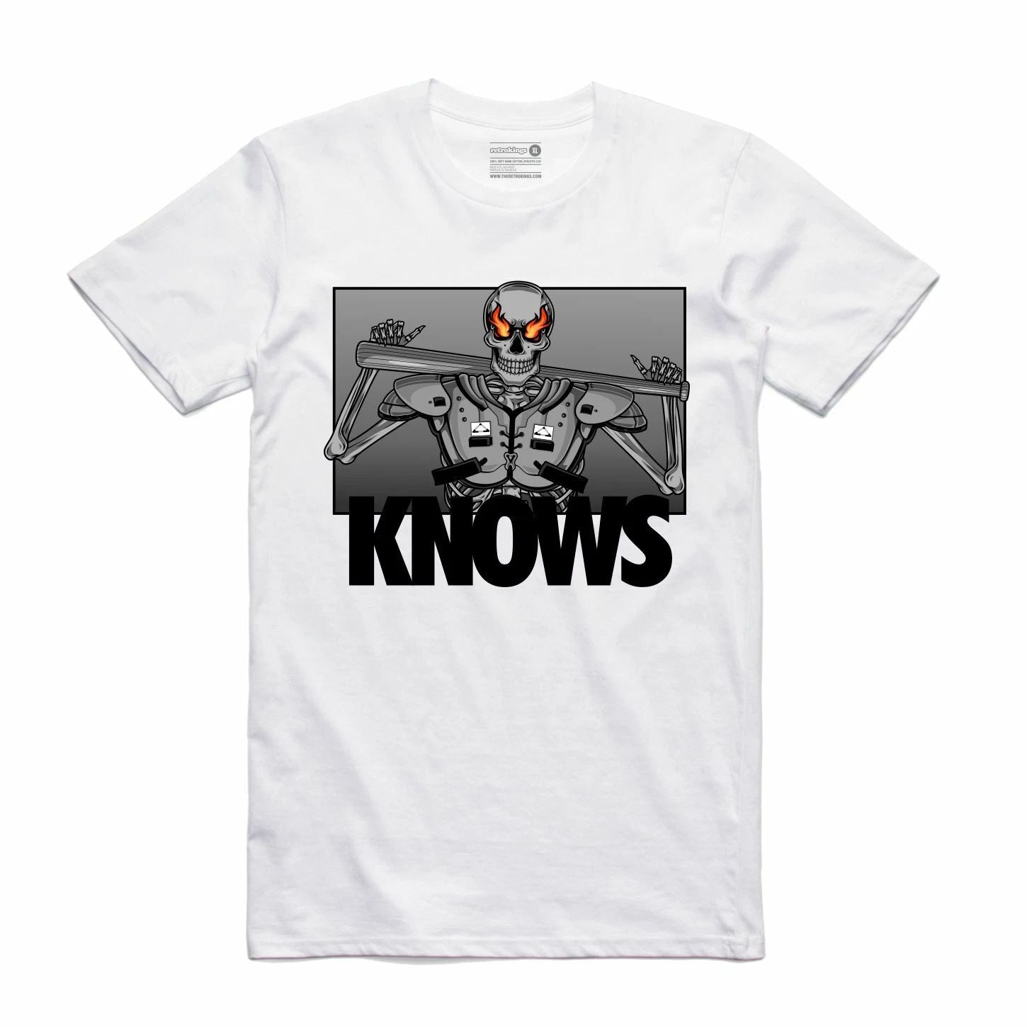 NEW Streetwear on Demand BO JAX FLAMES WHITE Tee Shirt SM-3XL MADE IN USA