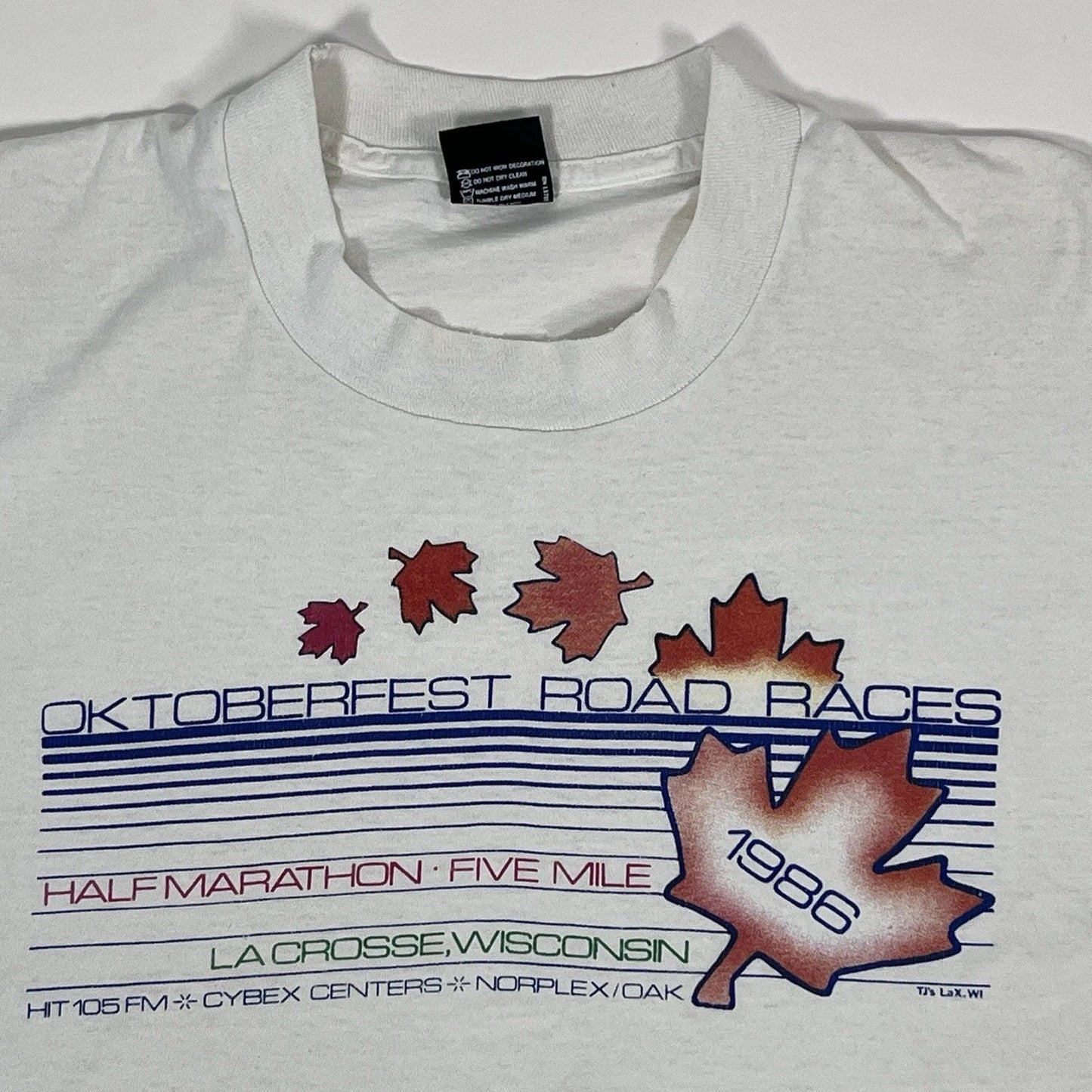 Vintage 80s T-shirt XL Single Needle Graphic Print Screen Stars USA