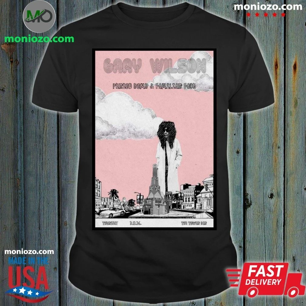 Original Gary Wilson San Diego Poster Mar 12 2026 Shirt