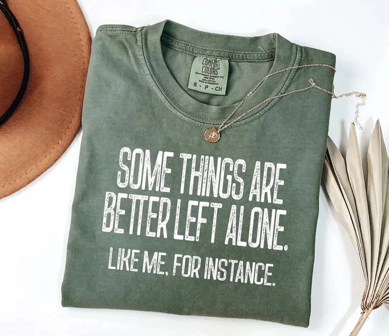 Funny Sarcastic Graphic Statement Aesthetic Comfort Tee