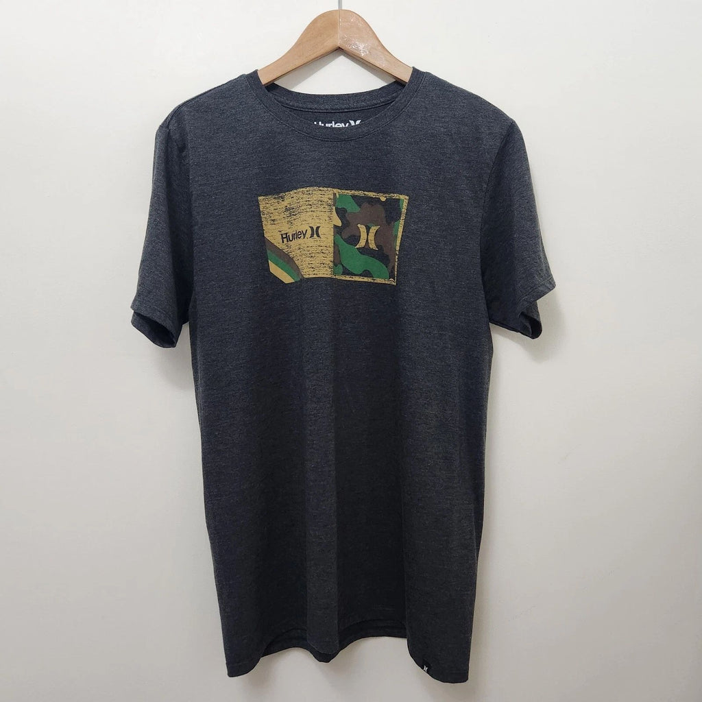 HURLEY Men's Lightweight Dark Gray Surf Outdoors Casual T Shirt Size M