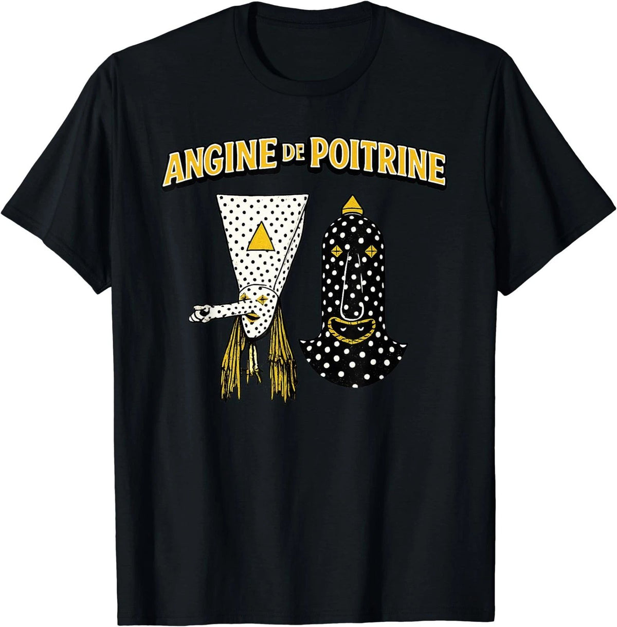 Angine De Poitrine Band Tee Vintage Music Fans Masked T-Shirt