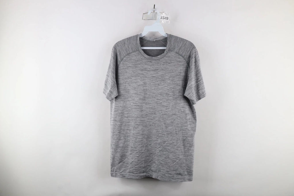 Lululemon Mens Small Metal Vent Tech Yoga Running Short Sleeve T-Shirt Gray
