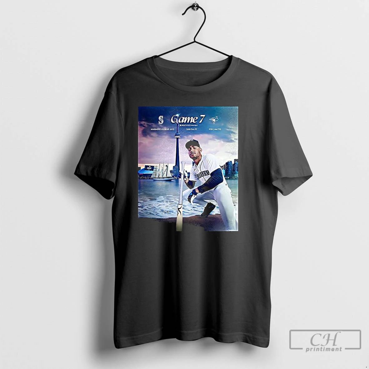 Classic Seattle Mariners Vs Toronto Blue Jays Alcs Game 7 Julio Rodriguez T Shirts
