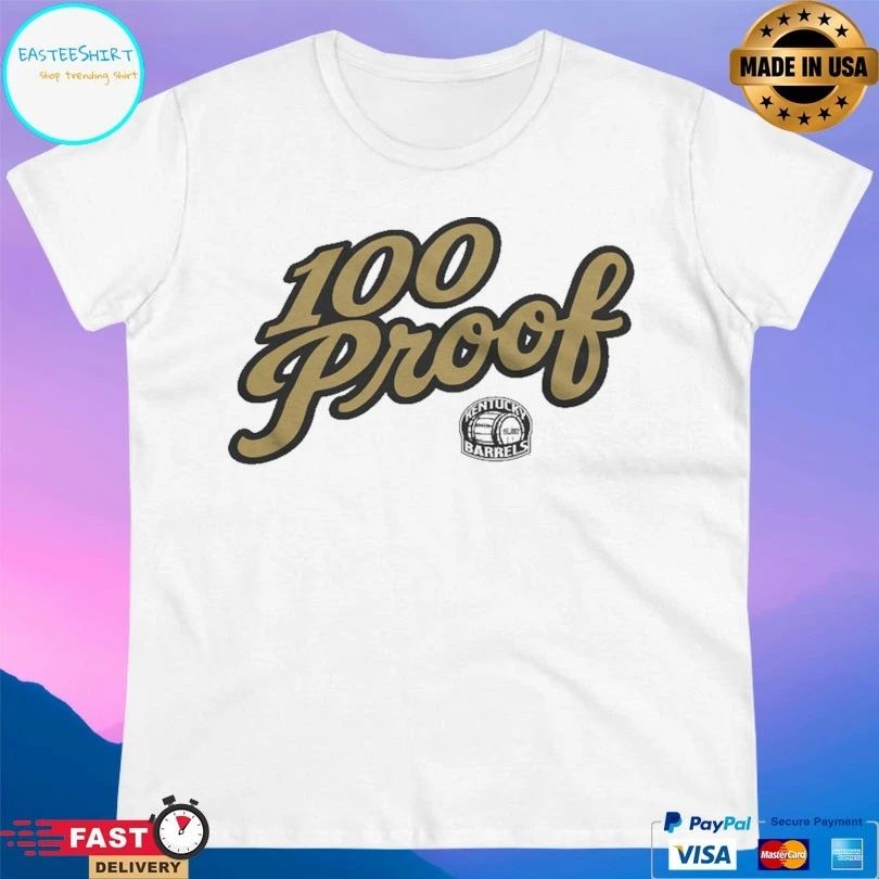 100 Proof Football Kentucky Barrels T-shirt