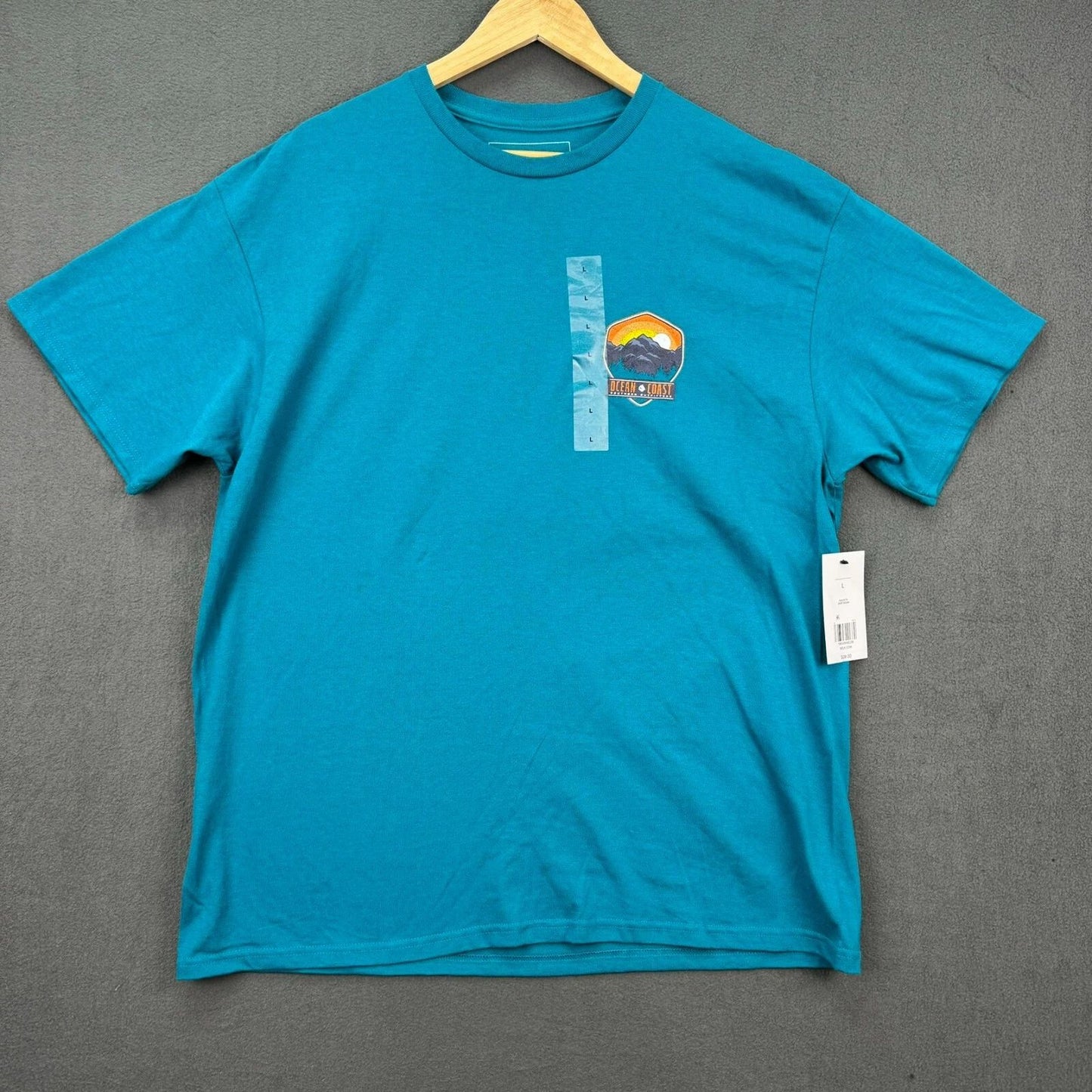 Ocean Coast Southern Outfitters Shirt Mens Large Blue Short Sleeve T Shirt Surf