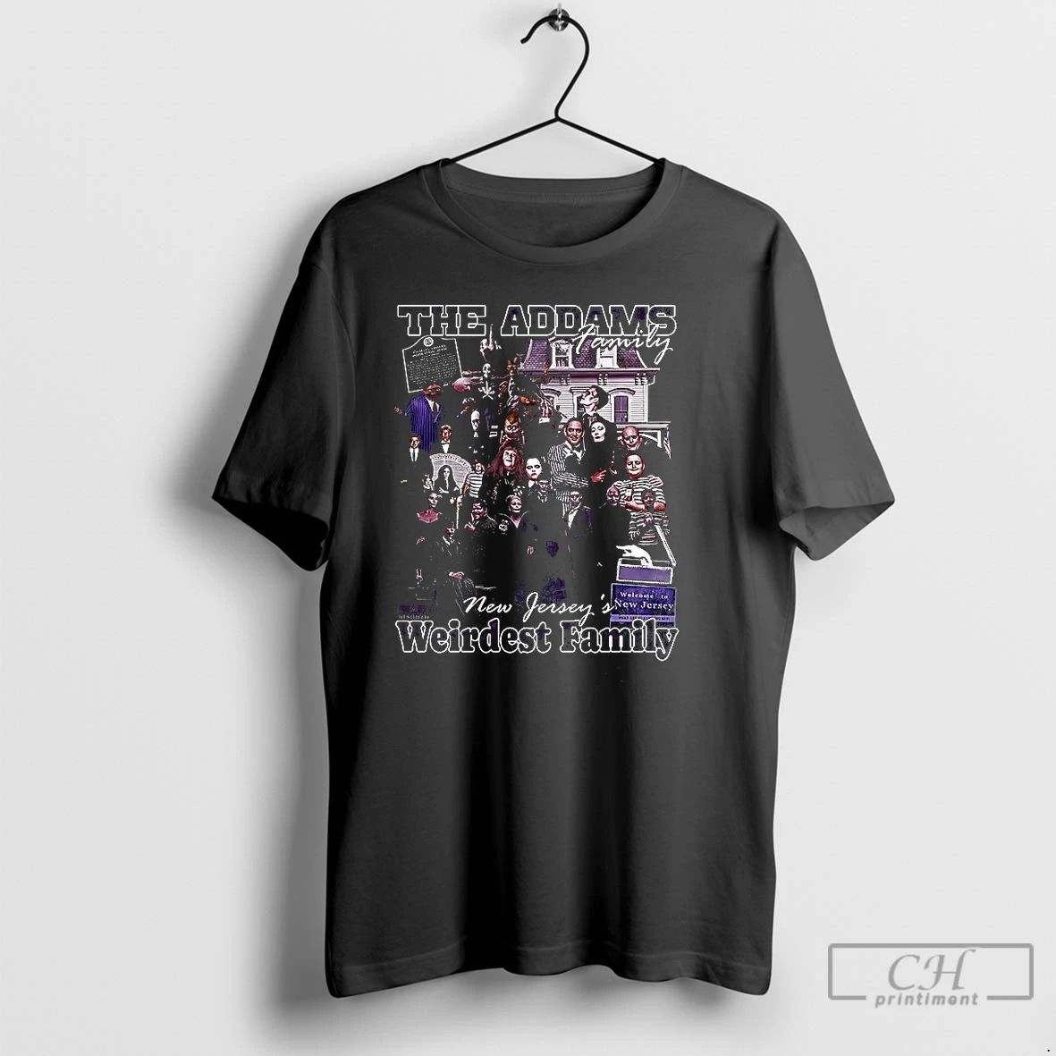 Classic The Addams Family X New Jerseys Weirdest Family T Shirts