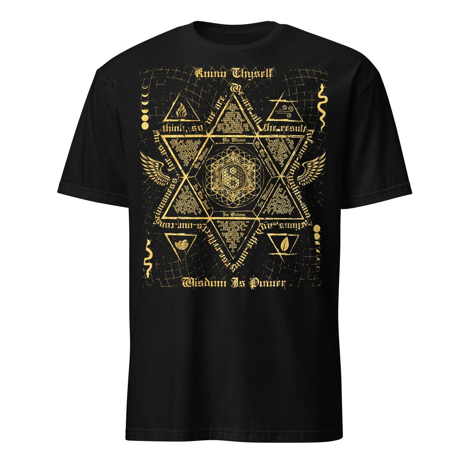As Above So Below, Occult Hermetic Wisdom, Sacred Geometry Unisex T-Shirt