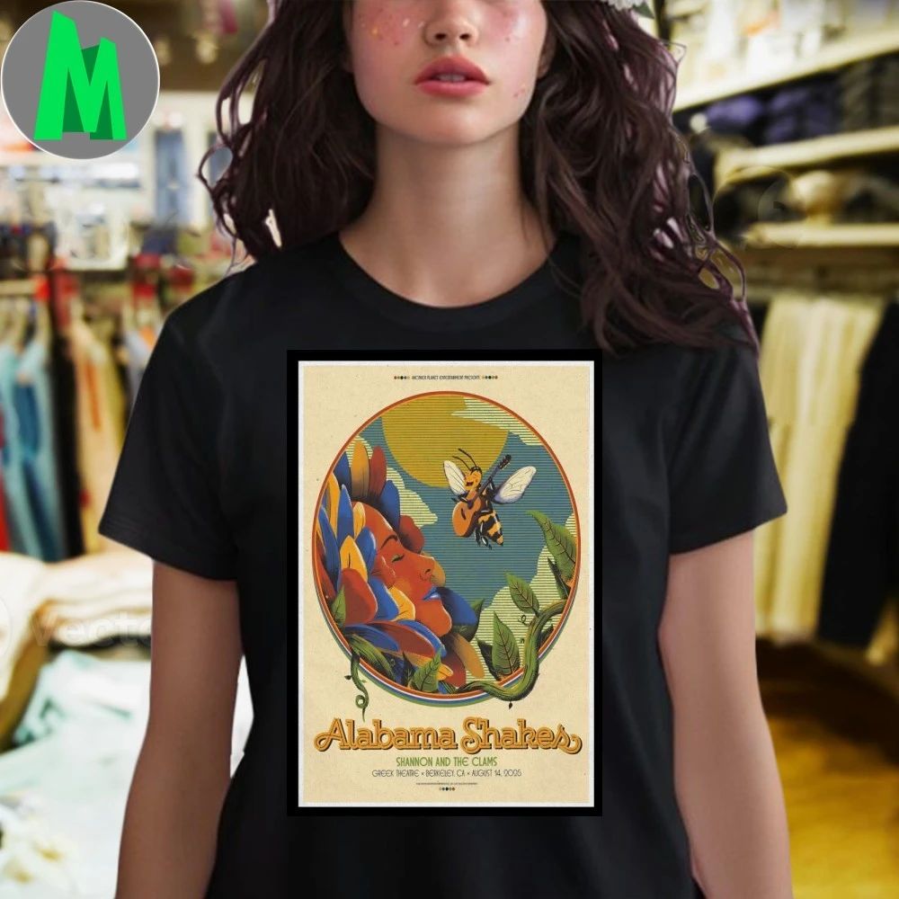 Alabama Shakes Greek Theater, Berkeley, CA August 14 2025 Poster Shirt