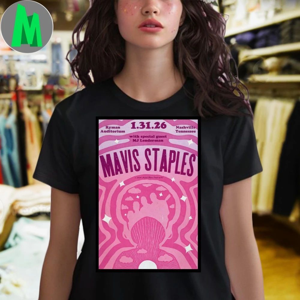 Mavis Staples Ryman Auditorium Nashville Tn Jan 31 2026 Poster Shirt