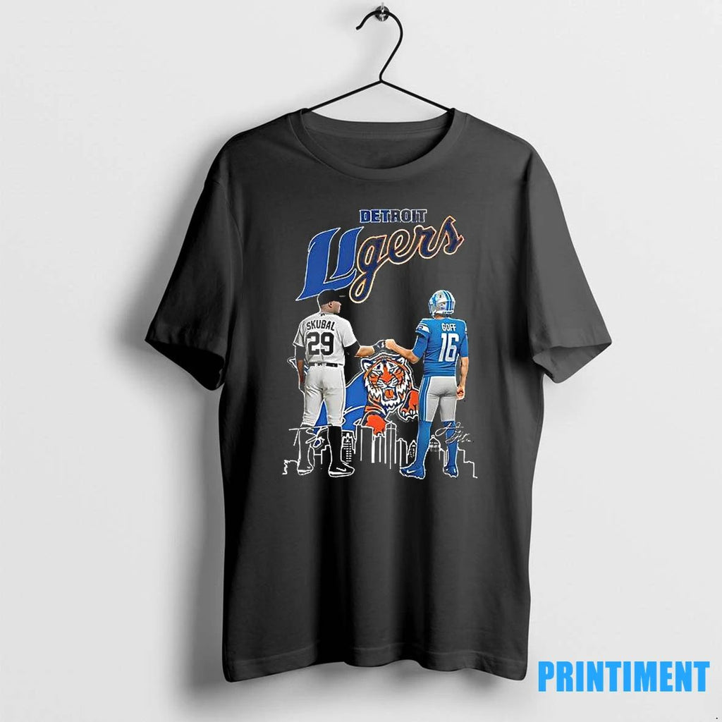Detroit Lions X Detroit Tigers Legend Signature 2025 Tshirts Sweater
