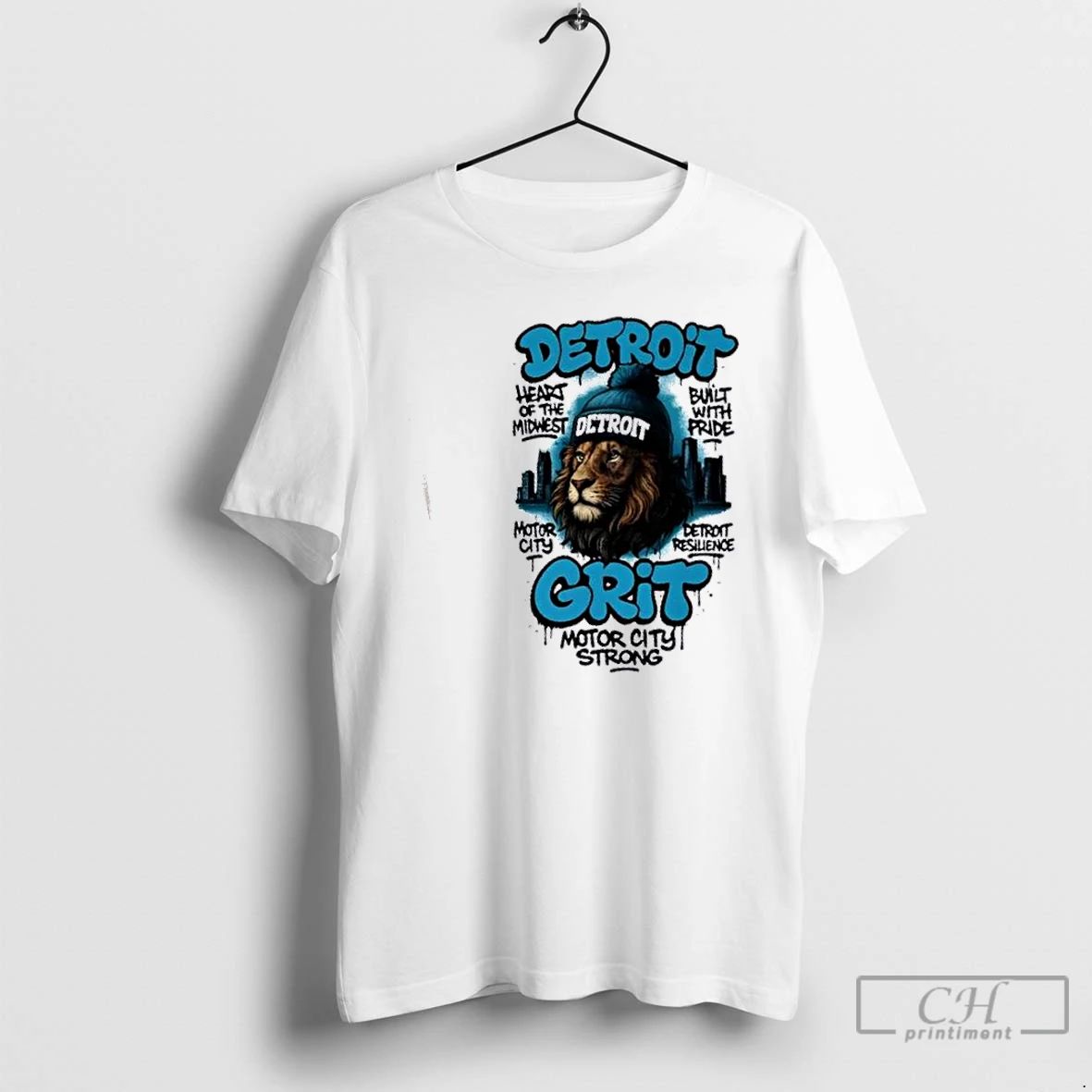 Classic Grit Detroit Lions Heart Of The Midwest Motor City Strong T Shirts