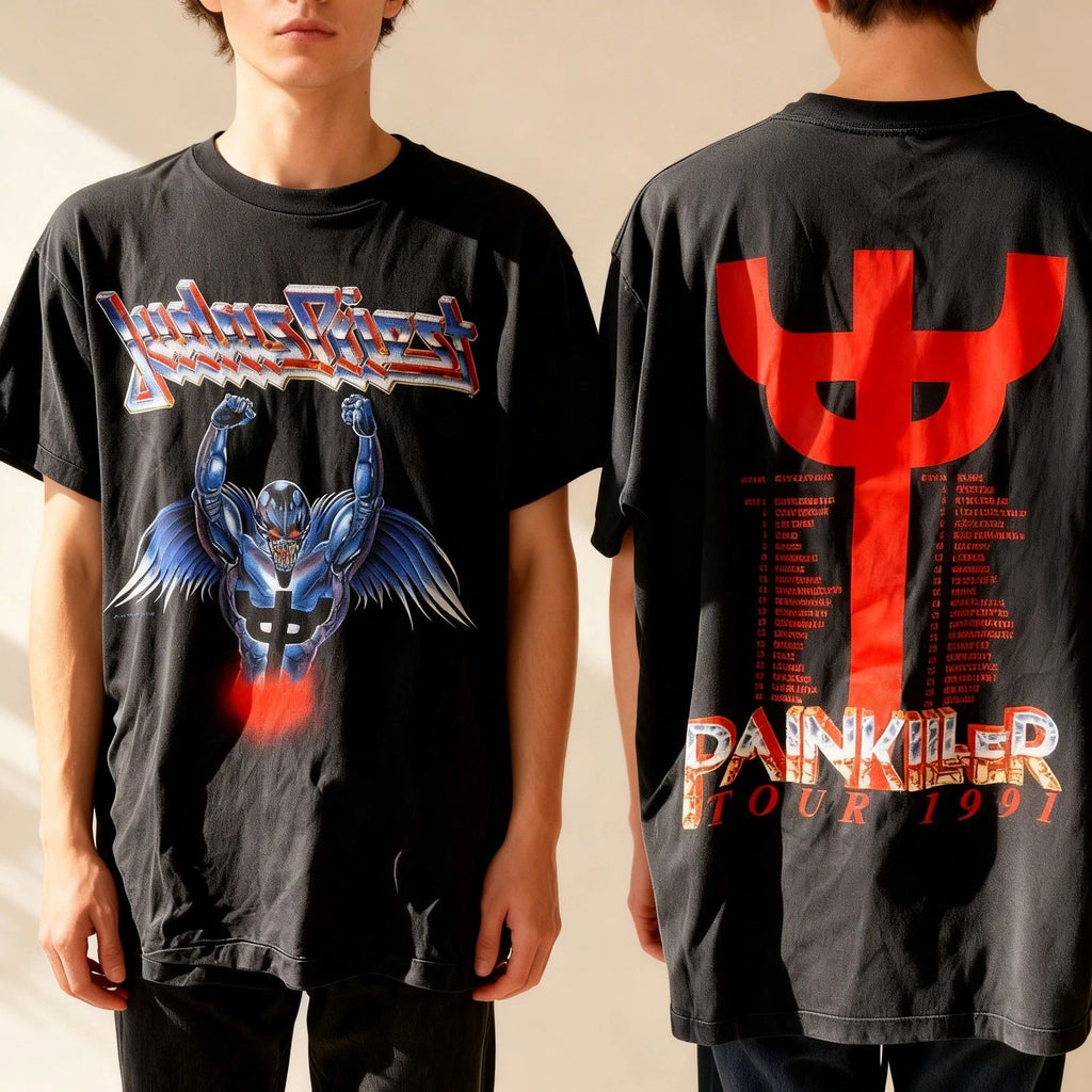 Vintage 1991 Judas Priest Painkiller Tour 1991 T-shirt
