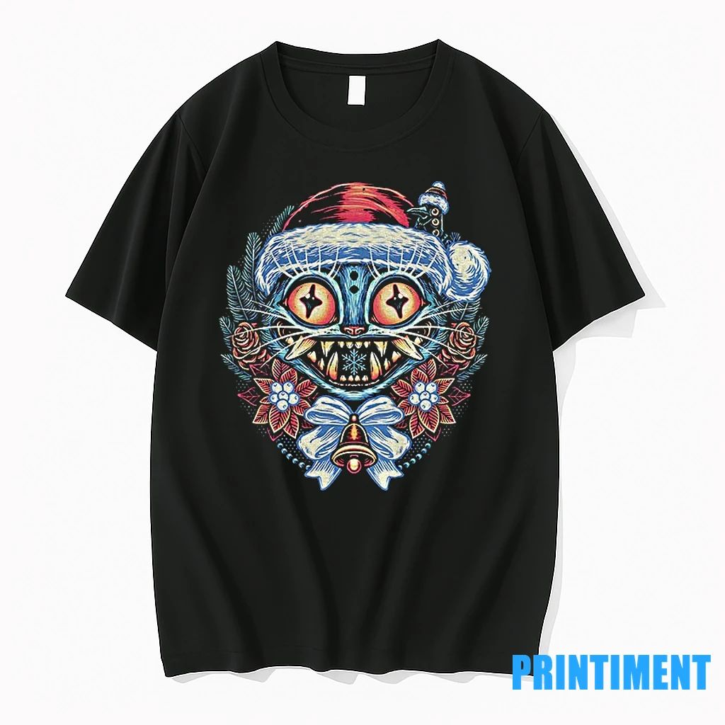 Derpy Tiger In A Santa Hat Art Kpop Demon Hunter Merry Christmas Tshirts Sweater