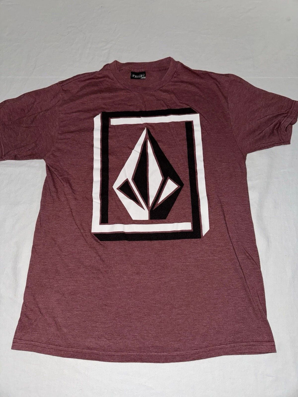 Volcom Men’s Medium Red Graphic Logo Short Sleeve Crewneck Tee
