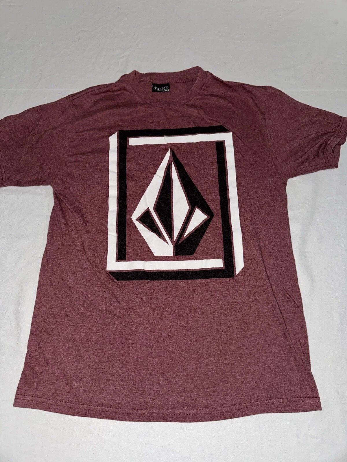 Volcom Men’s Medium Red Graphic Logo Short Sleeve Crewneck Tee