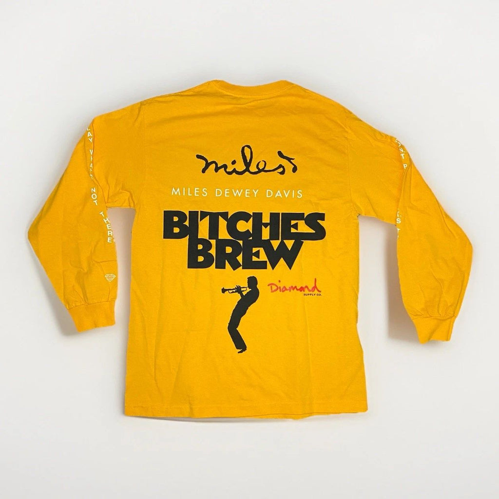 Miles Davis Bitches Brew Shirt Diamond Supply Co Streetwear Jazz Fusion Yellow M