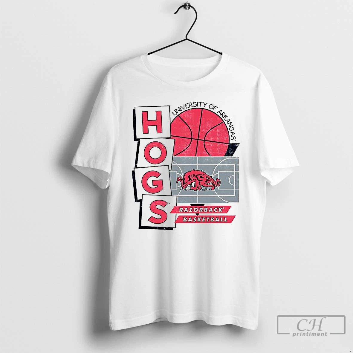 Premium University Of Arkansas Arkansas Razorbacks Basketball Hogs T Shirts
