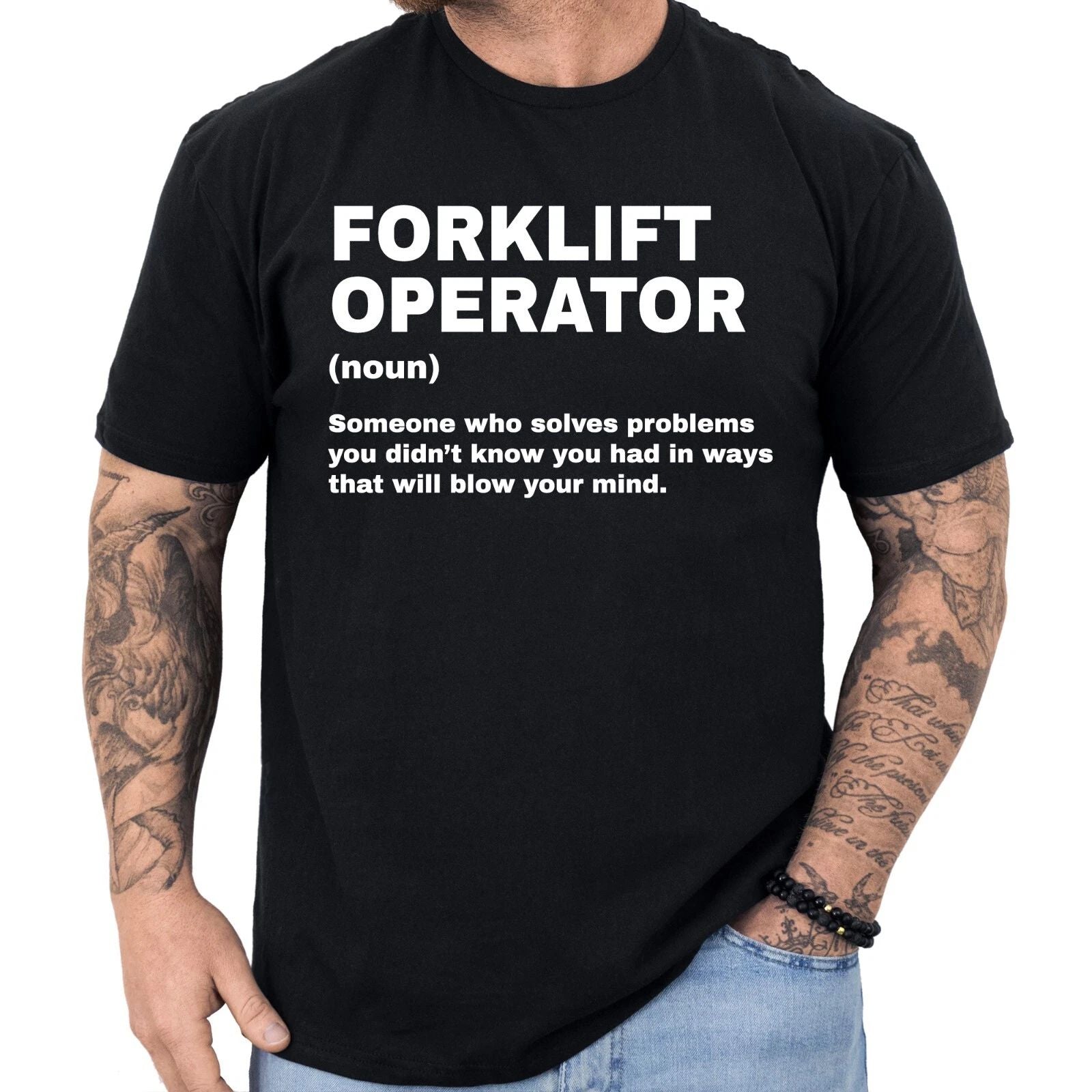 Forklift Operator Definition T-shirt Funny Gifts Profession Shirt Men & Women
