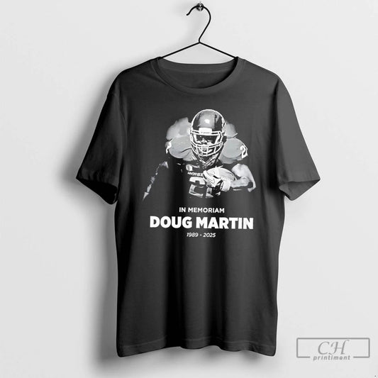 Classic Boise State Broncos In Memoriam Doug Martin 1989 2025 2 Sided T Shirts