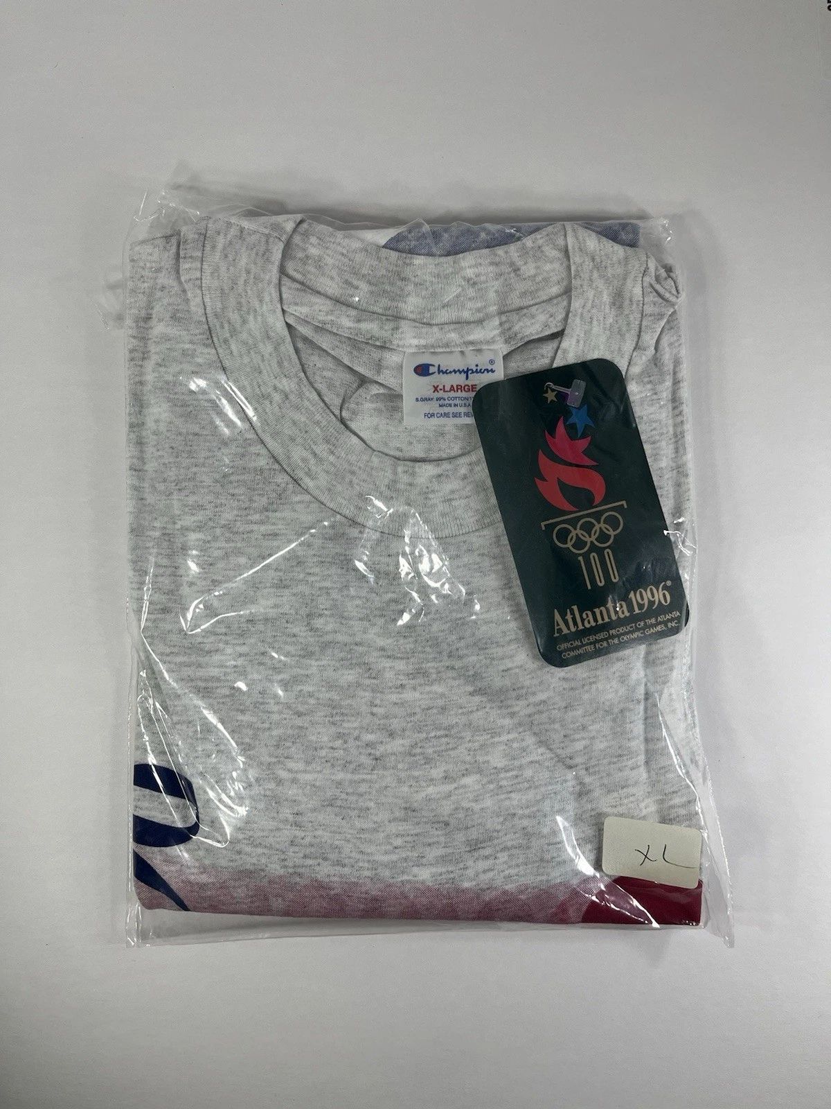 Atlanta 1996 Olympics Vintage Champion T Shirt Size Xl New Never Opened 90s USA