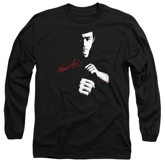 Bruce Lee The Dragon Awaits Long Sleeve T-Shirt S-2XL, Black