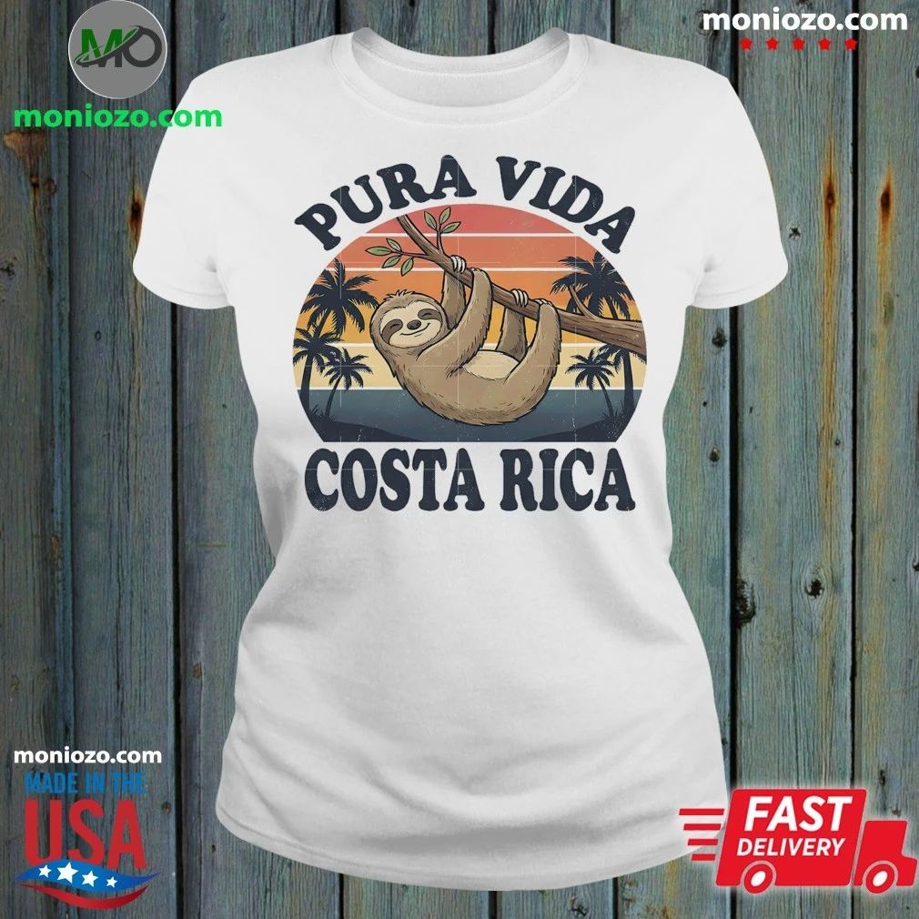 Original Pura Vida Costa Rica Sloth Shirt