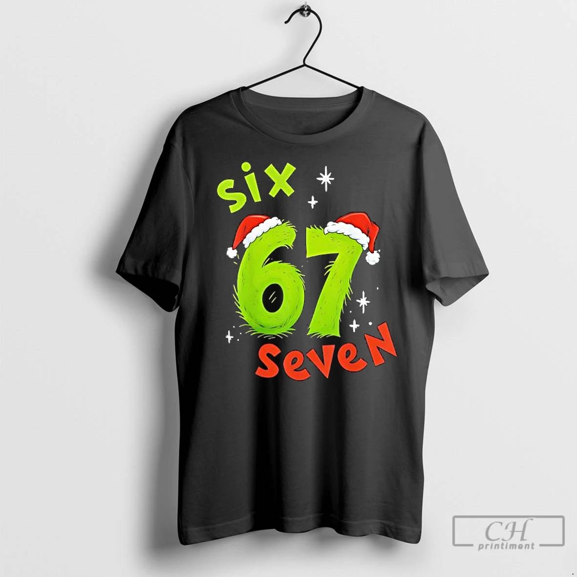 Premium 67 Six Seven With Grinch Design Christmas