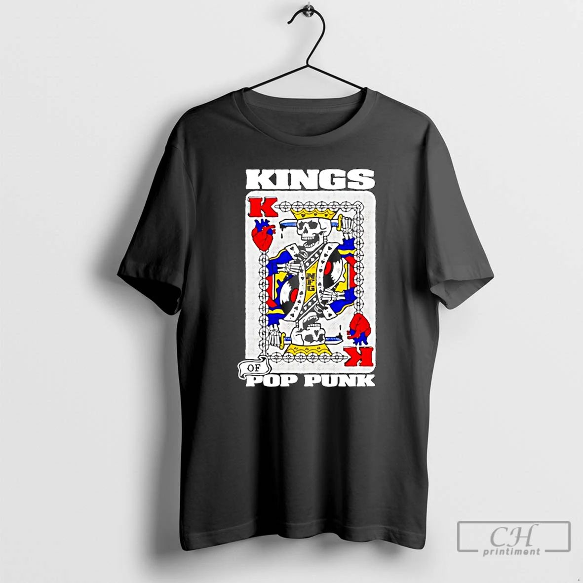 Classic Kings Of Pop Punk K Skeleton Card T Shirts