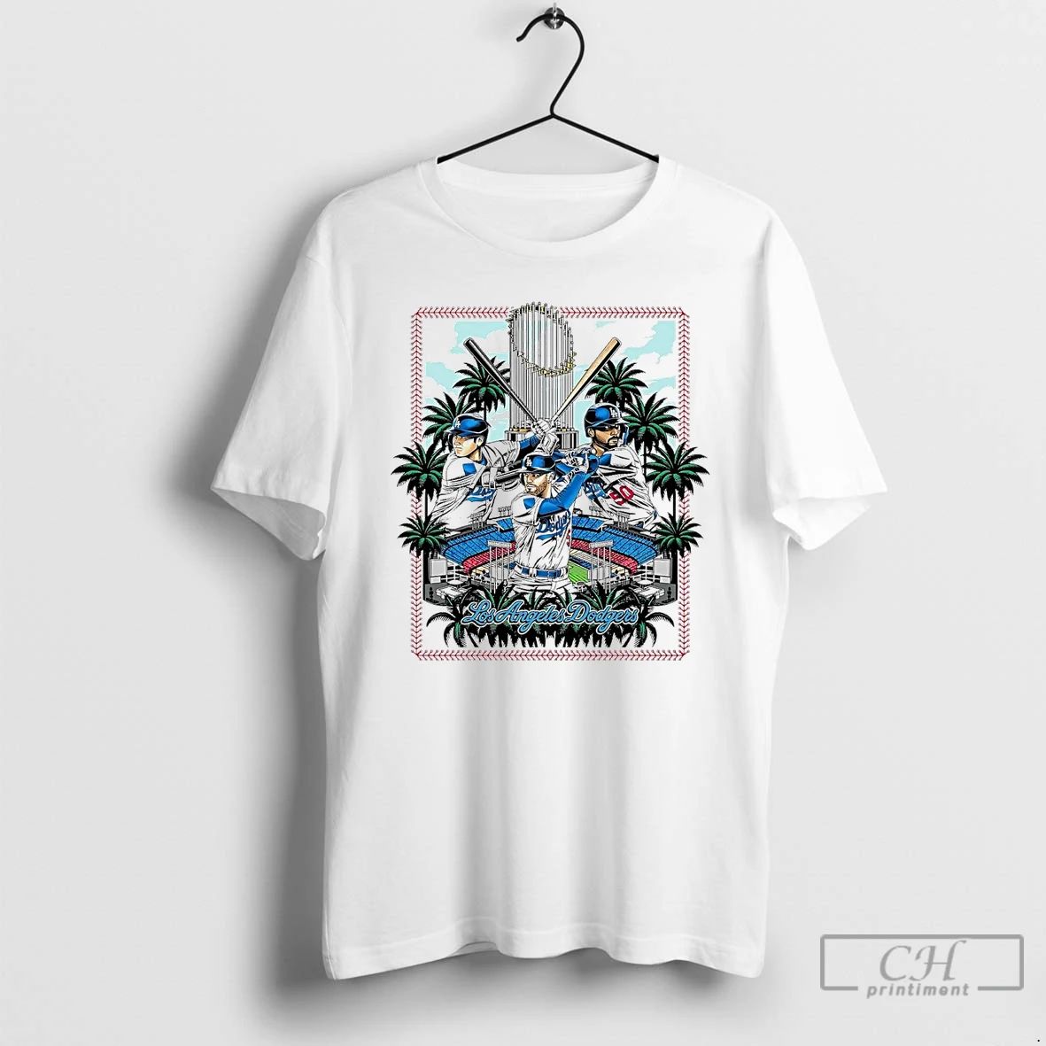 Premium Los Angeles Dodgers Palm Trophy 2025 Champions Stadium T Shirts