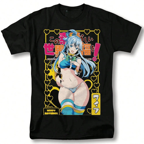 Anime Aqua Konosuba Waifu T Shirt Size S - 5XL Gift For Friends