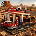 Route 66 Gas & Service Station 100th Anniversary Building Brick Set