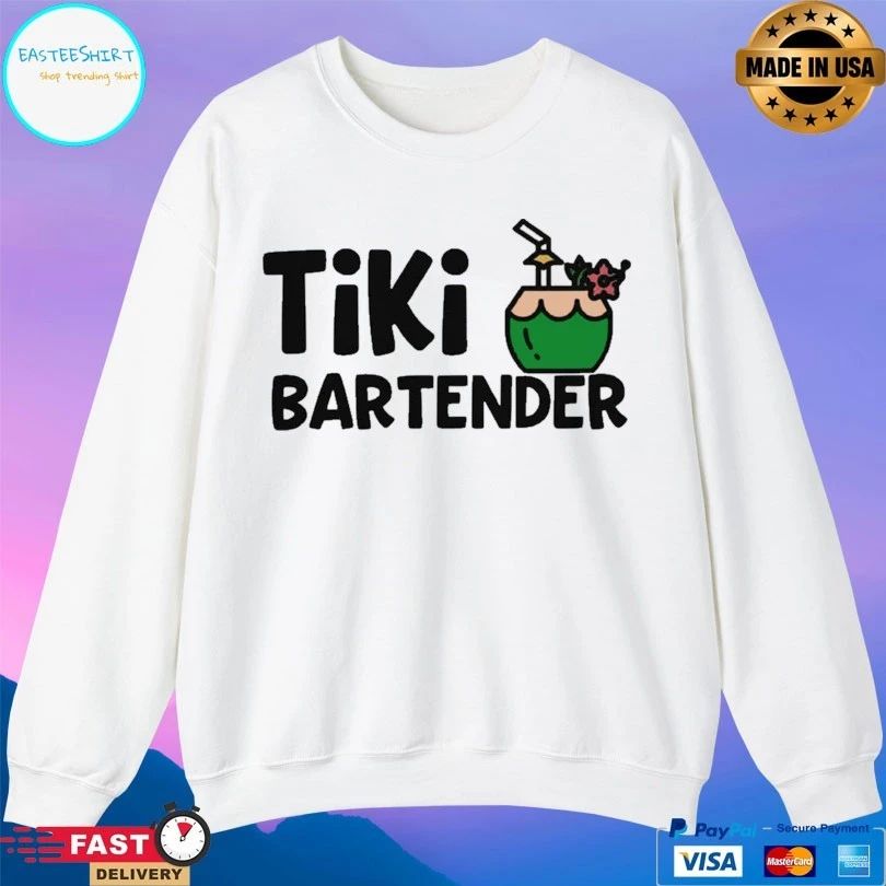 Coconut Drink Tiki Bartender T-shirt